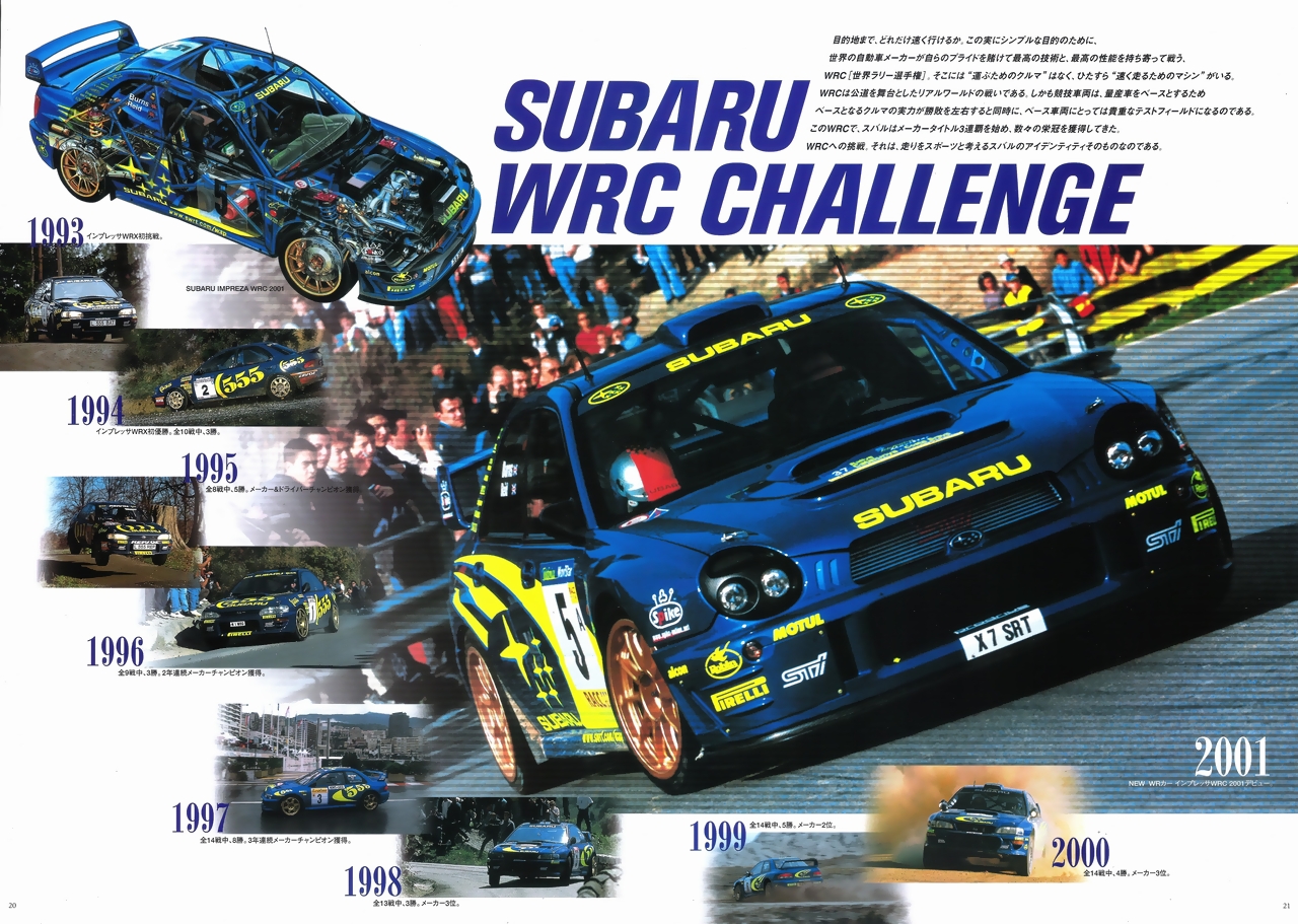 2001年12月 インプレッサWRX ＆スポーツワゴンSTI カタログ(11)